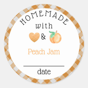 Adesivo Homemade Peach Jam Gingham