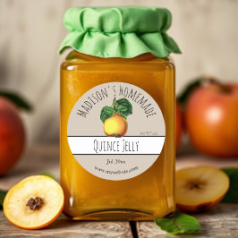 Adesivo Homemade Quince Jelly Labels