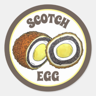 Adesivo Homemade Scotch Eggs UK British Snack Comida