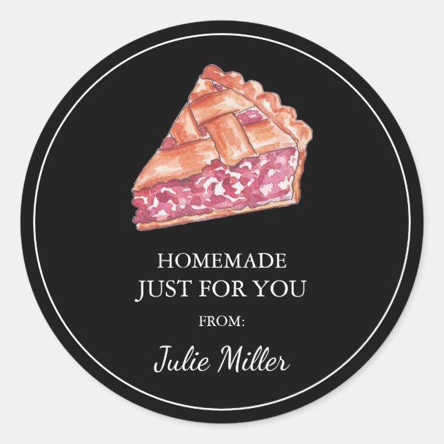 Adesivo Homemade só para a sua torta (Frente)