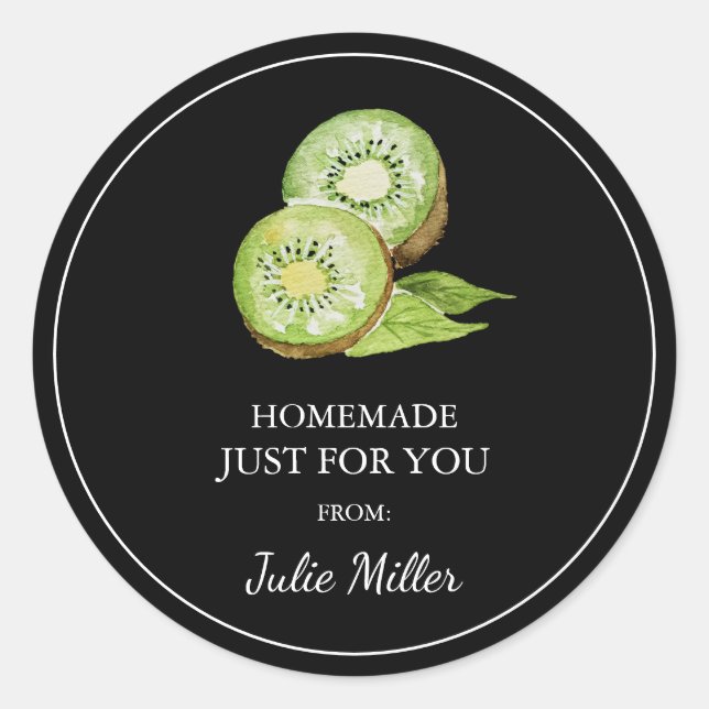 Adesivo Homemade só para o seu rótulo de kiwi (Frente)