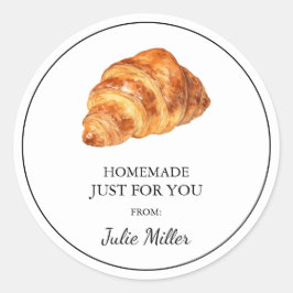 Adesivo Homemade só para você, croissant label