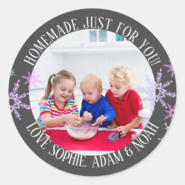 Adesivo Homemade só para vocês, crianças personalizadas Fl