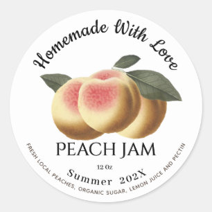 Adesivo Homemade With Love Peach Jam Summer 202X Classic C