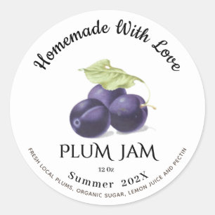 Adesivo Homemade with Love PLUM Jam Summer 202X