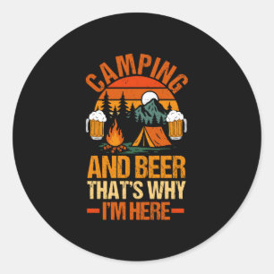 Adesivo Homens acampamento cerveja vida no acampamento flo