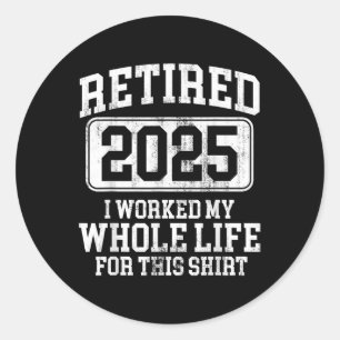 Adesivo Homens aposentados de 2025 Humor T-shirt.pn