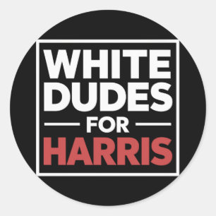 Adesivo Homens Brancos Para Kamala-Harris Para 2024 Presid