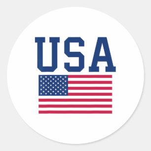 Adesivo Homens Camiseiros Homens Crianças Bandeira America