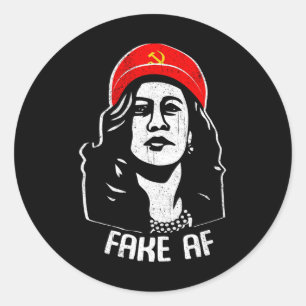 Adesivo Homens comunistas Falso Af Kamala Harris