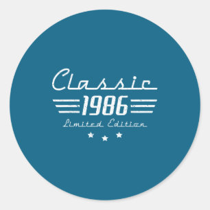 Adesivo Homens de 40 Anos Carro Clássico Clic 1986 40º Ani