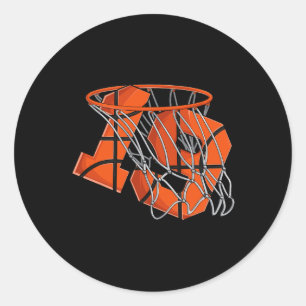 Adesivo Homens de basquete de aniversário do 19º aniversár