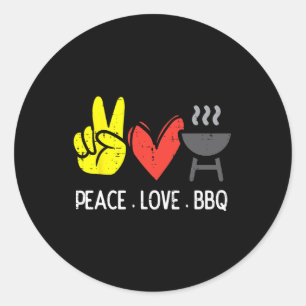Adesivo Homens De Grelha De Carne E Churrasco De Amor Pela