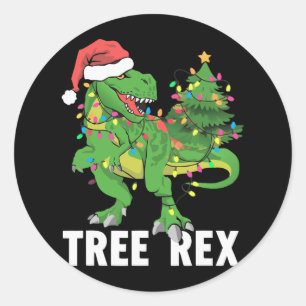 Adesivo Homens de pijamas do Dinossauro de Natal Rex Xmas