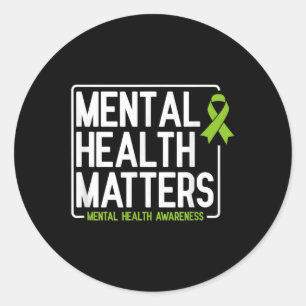 Adesivo Homens de saúde mental Mulheres Crianças Cuidados 