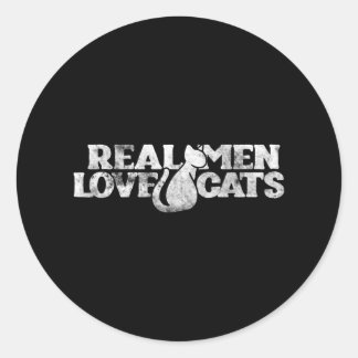Adesivo Homens de verdade amam gatos