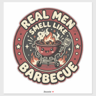 Adesivo Homens de Verdade Cheiram como Churrasco | Present