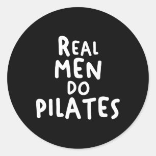 Adesivo Homens de Verdade Fazem Exercícios de Pilates Ioga