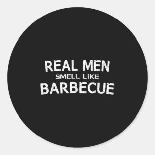 Adesivo Homens De Verdadeiro Gift Engraçados Com Churrasco