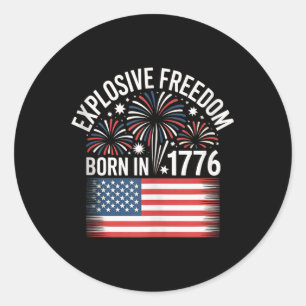 Adesivo Homens do Dia da Independência Americana 4 De Julh