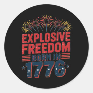 Adesivo Homens do Dia da Independência Americana 4 De Julh