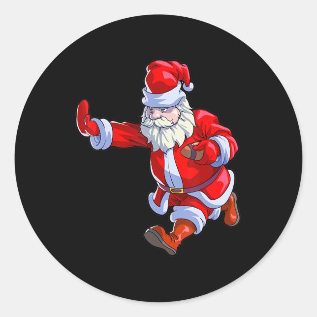 Adesivo Homens do Natal de Futebol Rapazes Papais noeis de (Frente)