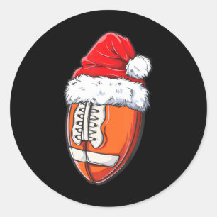 Adesivo Homens do Natal Futebol Ball Santa Hat Xmas Boys