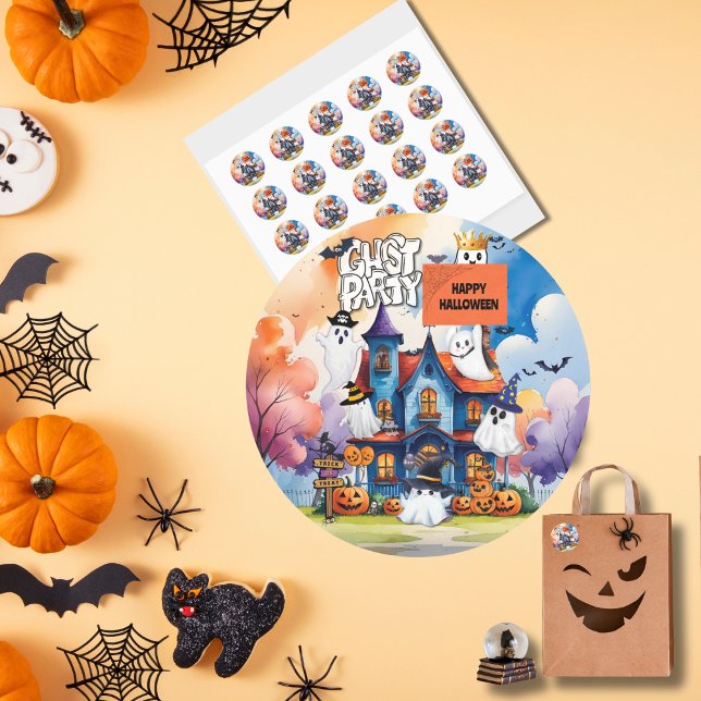 Adesivo Homens do Partido Fantasma Personalizados no Hallo (Criador carregado)