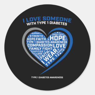 Adesivo Homens do T1d Mulheres Jovens Crianças Diabetes Ti