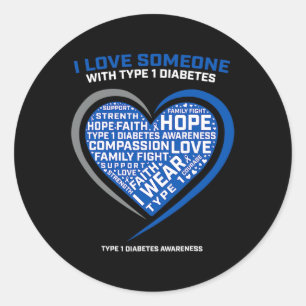 Adesivo Homens do T1D Mulheres Jovens Crianças Diabetes Ti