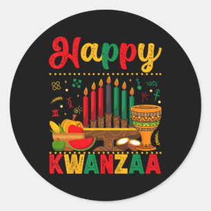 Adesivo Homens Felizes Kwanzaa Mulheres Kwanzaa Kinara Vel
