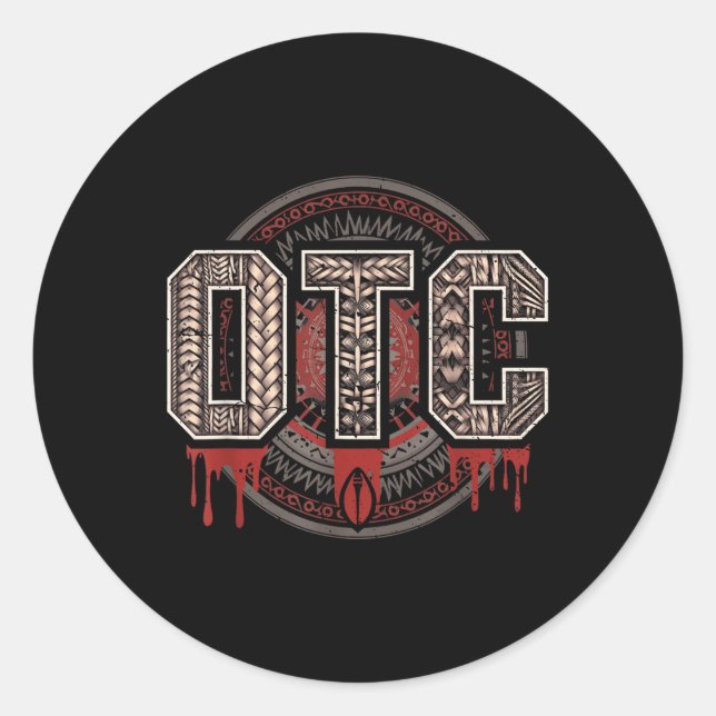 Adesivo Homens Mulheres Crianças Otc Luta de Sangue (Frente)