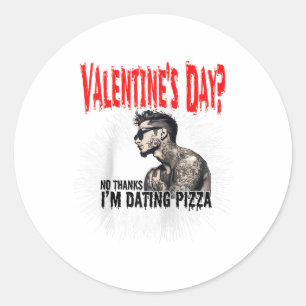 Adesivo Homens para Solteiro Tatuado no Dia Anti-Valentim