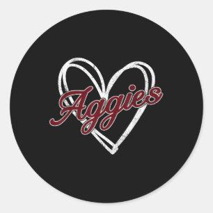 Adesivo Homens Personalizados Retro-Aggies-Cardíacos Mulhe