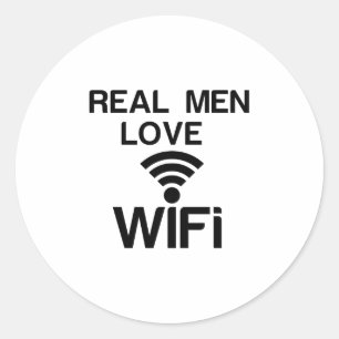 ADESIVO HOMENS REAIS ADORAM WIFI