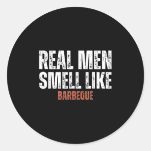 Adesivo Homens Reais Cheiram A Barbeque Engraçados Com Chu