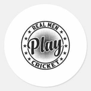 Adesivo Homens Reais Jogam Críquete - Jogador de Críquete