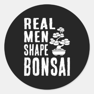Adesivo Homens Verdadeiros Moldam Bonsai Trees Humor Engra