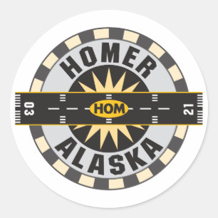 Adesivo Homer, Aeroporto AK HOM