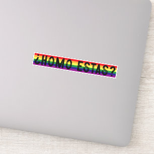 Adesivo Homo Está Espanhol Orgulho gay LGBTQ Mês