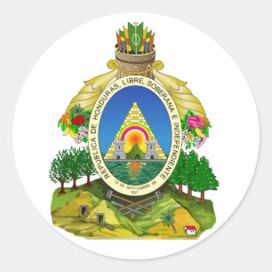 Adesivo Honduras Casaco de Armas