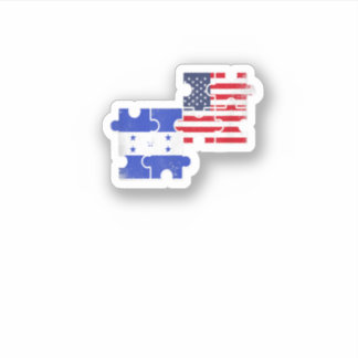 Adesivo Honduras Usa Roots Vintage Bandeira Americana Hond