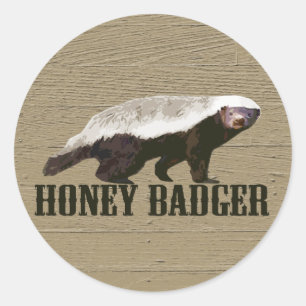Adesivo Honey Badger Wild Animal