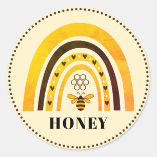 Adesivo Honey Bee Boho Rainbow Honey