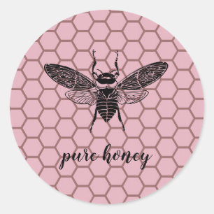 Adesivo Honey Beer Vende Apiarist Rosa