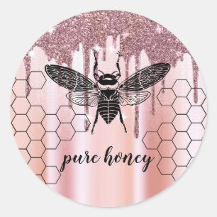 Adesivo Honey Drivers De Abelhas Vendem Rosa De Apiaristas