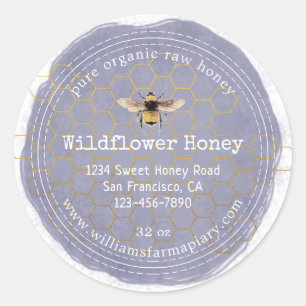 Adesivo Honey Jar Label Honeybee Apiary