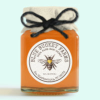 Honey Jar Label Honeycomb Bee