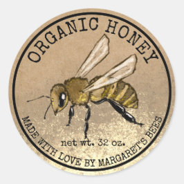 Adesivo Honey Jar Labels Honeybee Honeycomb Bee Apiary
