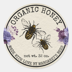Adesivo Honey Jar Labels Honeybee Honeycomb Bee Apiary